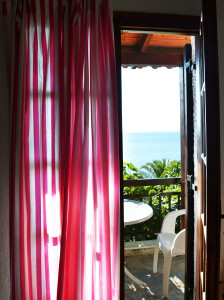 Blick auf dem Balkon