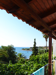 Aussicht vom Balkon